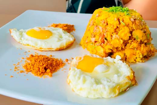 Bolón preparado en Chola Montuvia